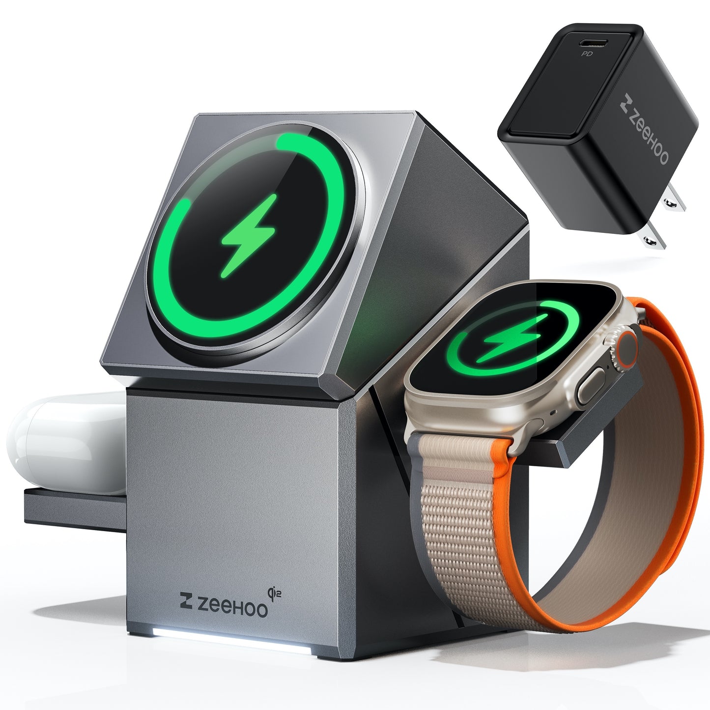 CubeTrick-X 3-in-1 Magnetic Wireless Charging Station With 30W Charger